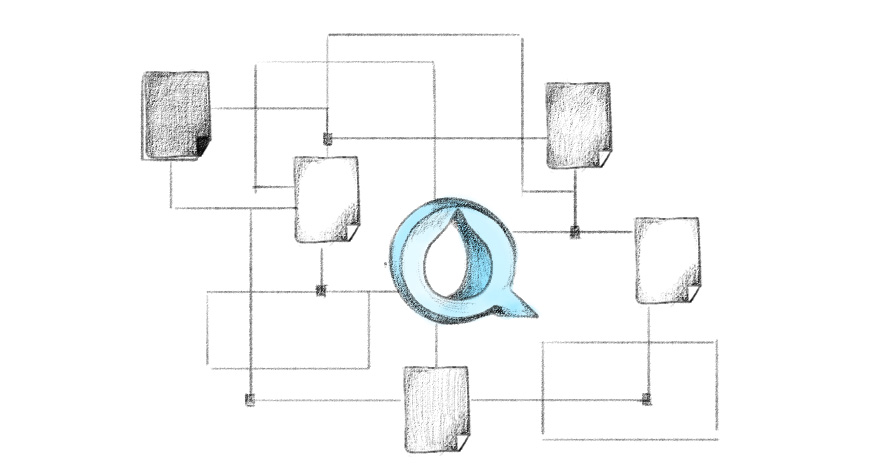 Ilustración del icono de Acquia con relación a otras herramientas.