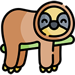 Icono de un oso perezoso.